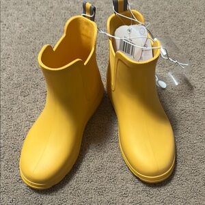 Bright Yellow Rain Boots